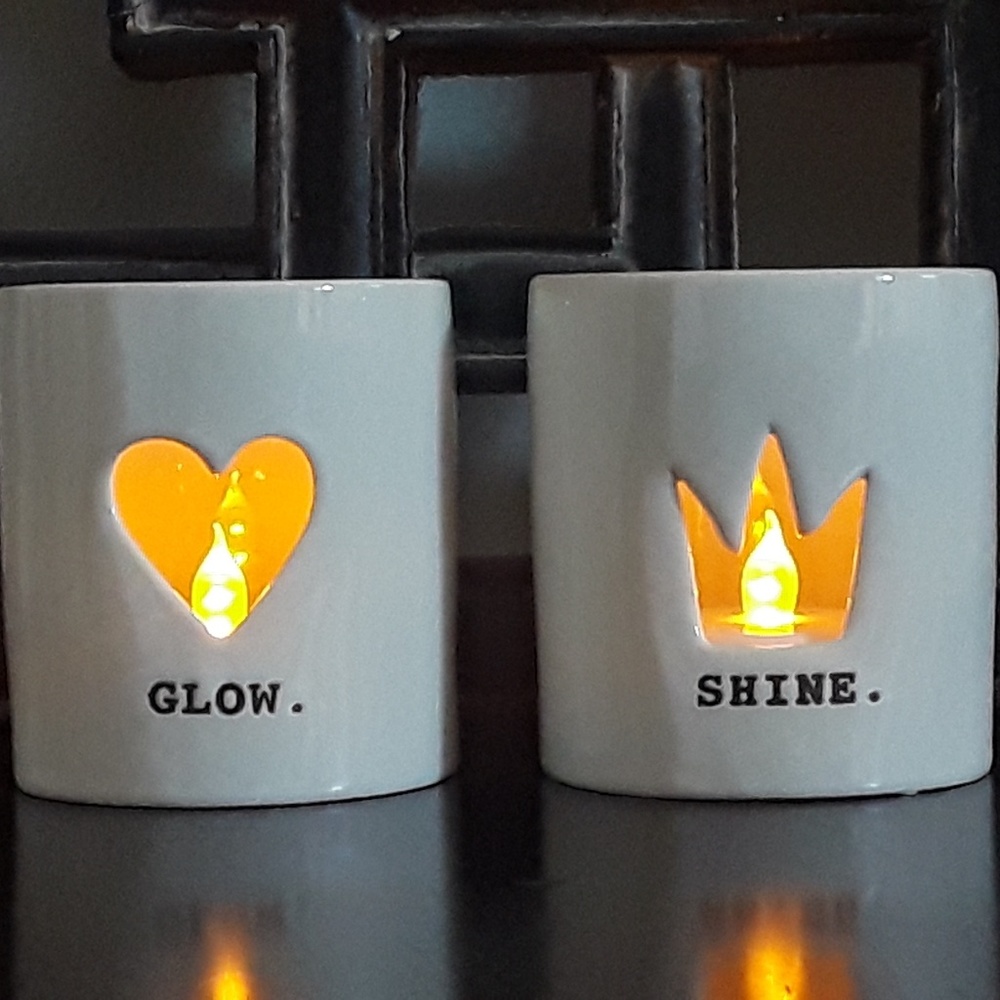 Authentic Rae Dunn Tea Light Candle Holders